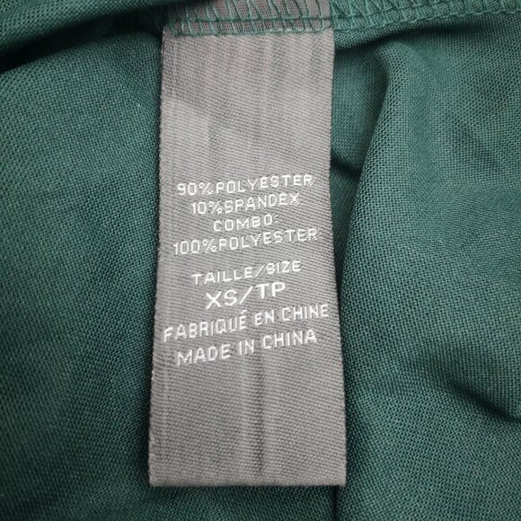 Suzy Shier Ladies Size XS Dark Green Long Sleeves Fitted at Waist Lace Blouse - Picture 4 of 10